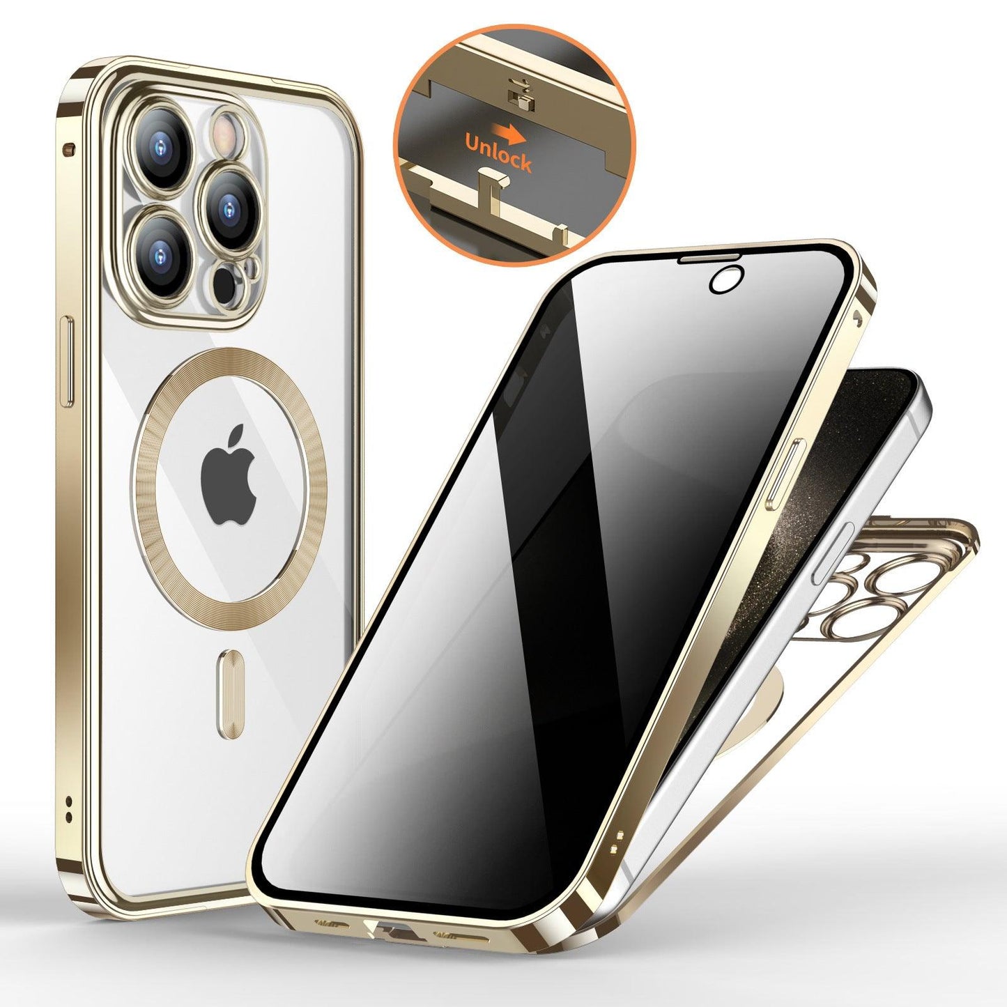 Magnetic Double Sided Lens Full Cover Phone Cases | Yooyolo - YooYoLo